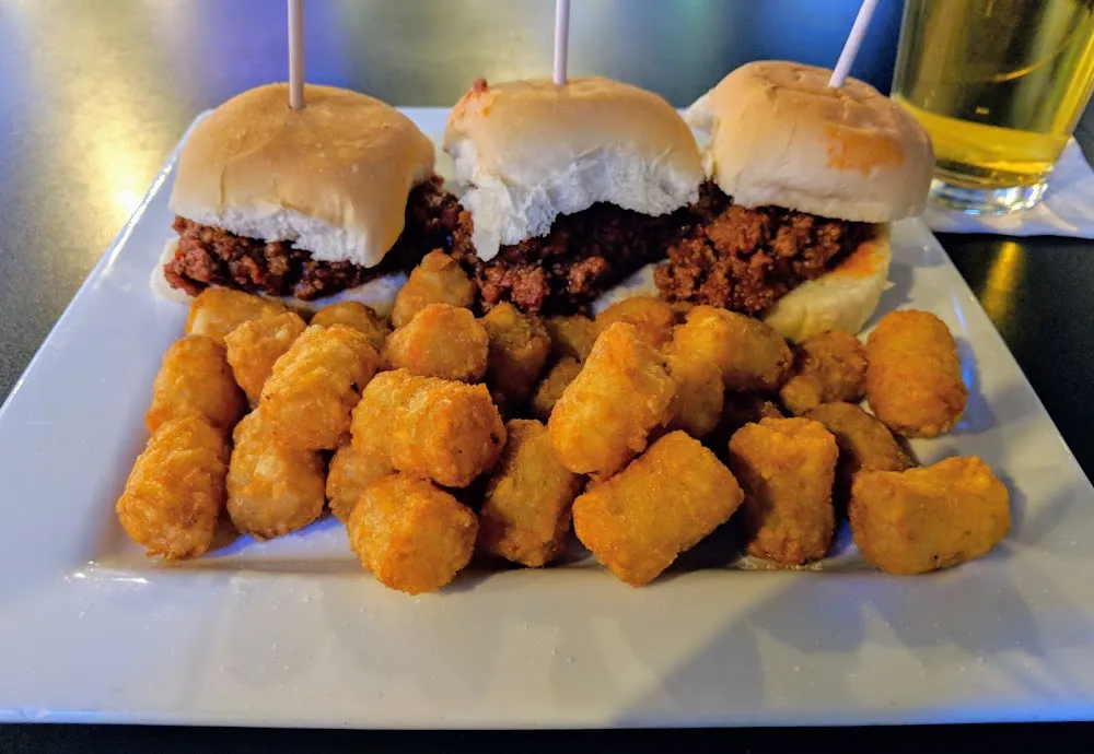 Pork Sliders and Tater Tots